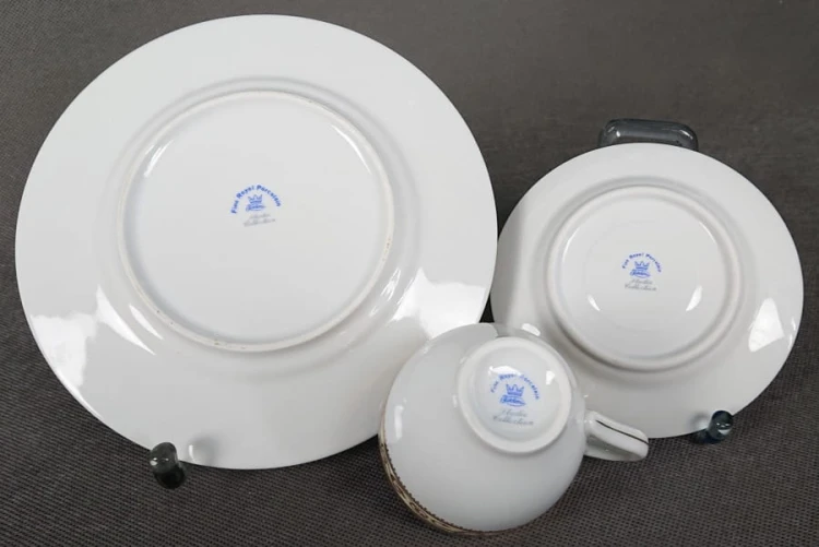 Zestaw śniadaniowy do kawy - Polska porcelana Karolina