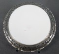 Stara ceramiczna taca na owoce - ceramika w metalu