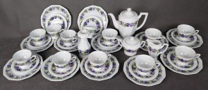 Serwis kawowy ⭐ Biała Maria i Bratki ⭐ Rosenthal