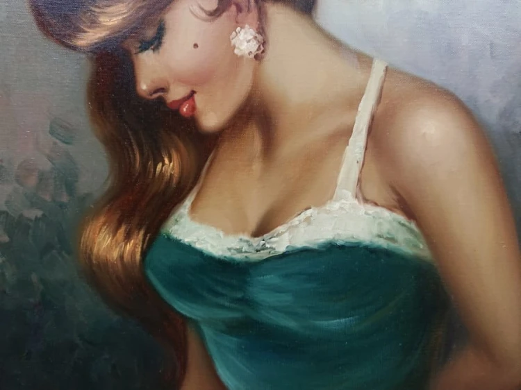 Obraz baletnicy malowany na płótnie ⭐ Rudolf Otto Franke