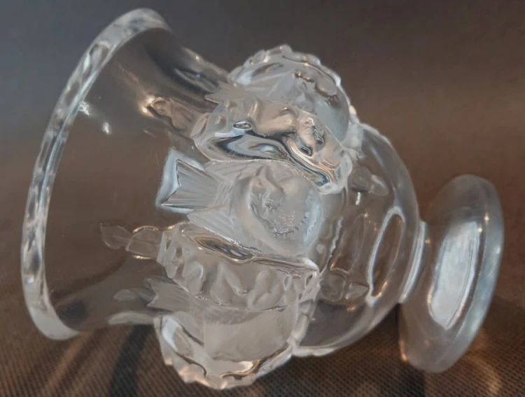 Luksusowy wazon Lalique - Dampierre - sygnowane kolekcjonerskie szkło