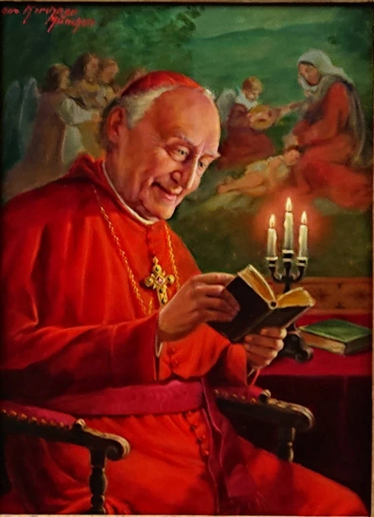 Portret kardynała - malarstwo portretowe - Otto Kirchner