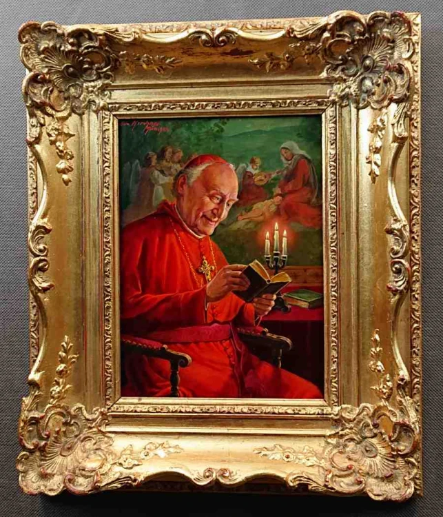 Portret kardynała - malarstwo portretowe - Otto Kirchner