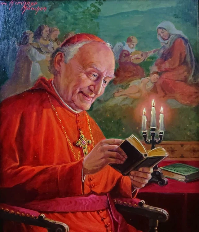 Portret kardynała - malarstwo portretowe - Otto Kirchner