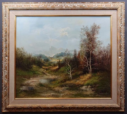 Spacer w dolinie - malarstwo krajobrazowe - Vera Scoula-Schmidt