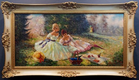 Sielankowy piknik na polanie - obraz do salonu - Gerhard Merfort