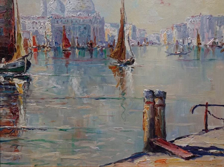 Wenecja kanał Grande - Horst Altermann - Widok na Santa Maria della Salute