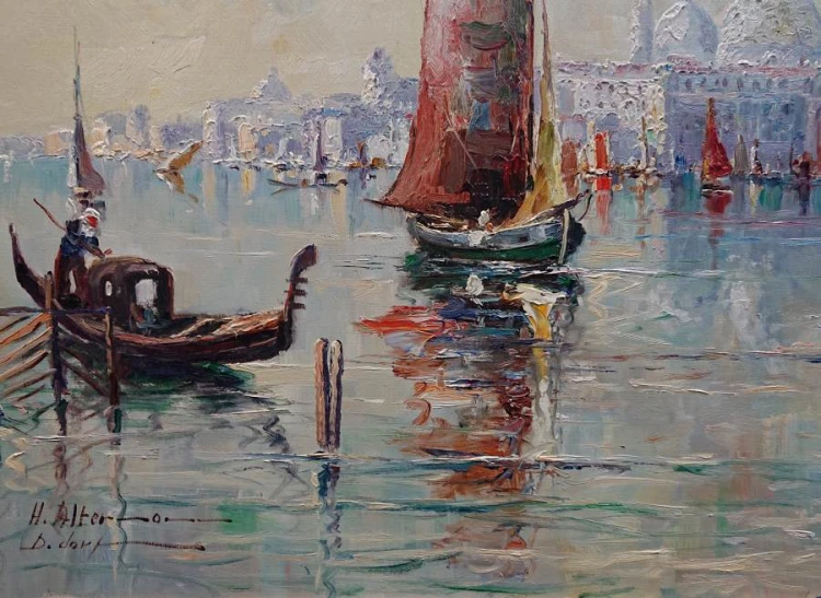 Wenecja kanał Grande - Horst Altermann - Widok na Santa Maria della Salute