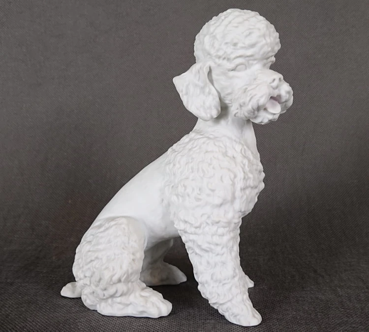 Pudel królewski - Porcelanowa figurka Kaiser