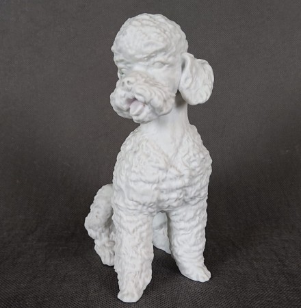 Pudel królewski - Porcelanowa figurka Kaiser