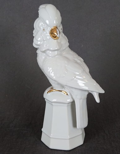 Papuga Kakadu - Fascynująca duża figurka - Porcelana Neue Tettau