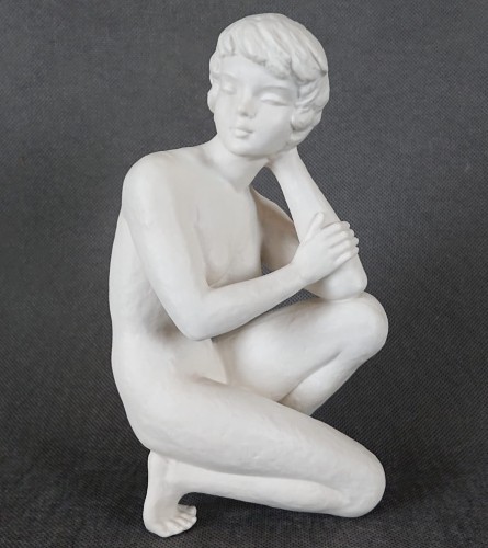 Figuralny biały akt - Porcelana Goebel - Gerhard Skrobek