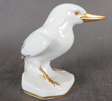 Zimorodek - Porcelanowa figurka - Wytwórnia VEB Lichte