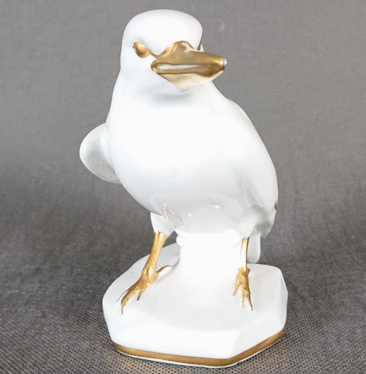 Zimorodek - Porcelanowa figurka - Wytwórnia VEB Lichte