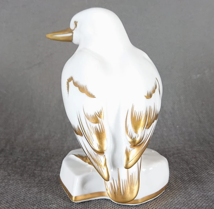 Zimorodek - Porcelanowa figurka - Wytwórnia VEB Lichte