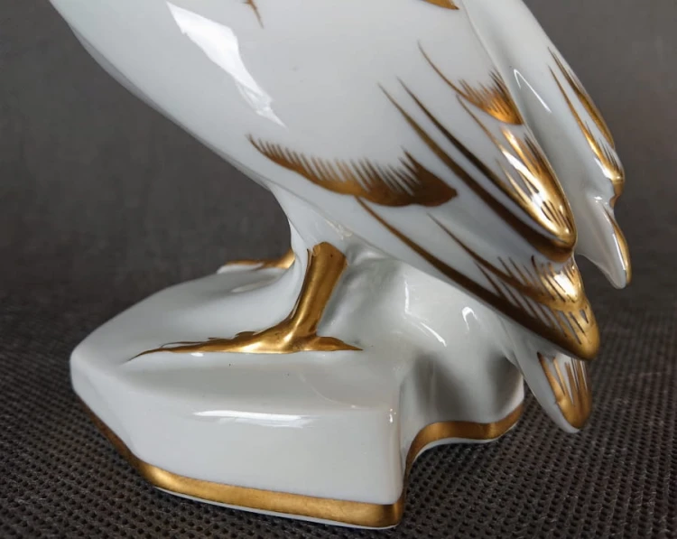 Zimorodek - Porcelanowa figurka - Wytwórnia VEB Lichte