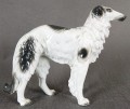 Borzoj chart rosyjski - Porcelanowa duża figurka - Wytwórnia Sitzendorf