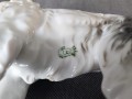 Borzoj chart rosyjski - Porcelanowa duża figurka - Wytwórnia Sitzendorf