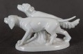 Seter i wyżeł - Figurka z porcelany - Wytwórnia Gerold