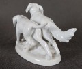 Seter i wyżeł - Figurka z porcelany - Wytwórnia Gerold