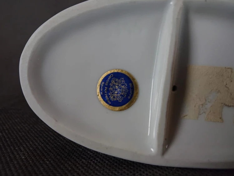 Seter i wyżeł - Figurka z porcelany - Wytwórnia Gerold