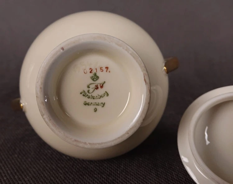 Serwisowa cukiernica - Księżna Goldring - Porcelana Furstenberg