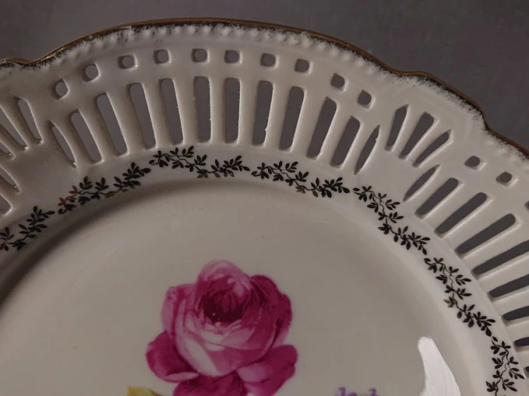 Ażurowy talerz - Porcelana Schwarzenhammer