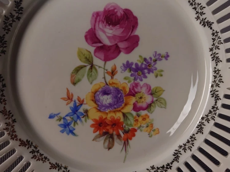 Ażurowy talerz - Porcelana Schwarzenhammer