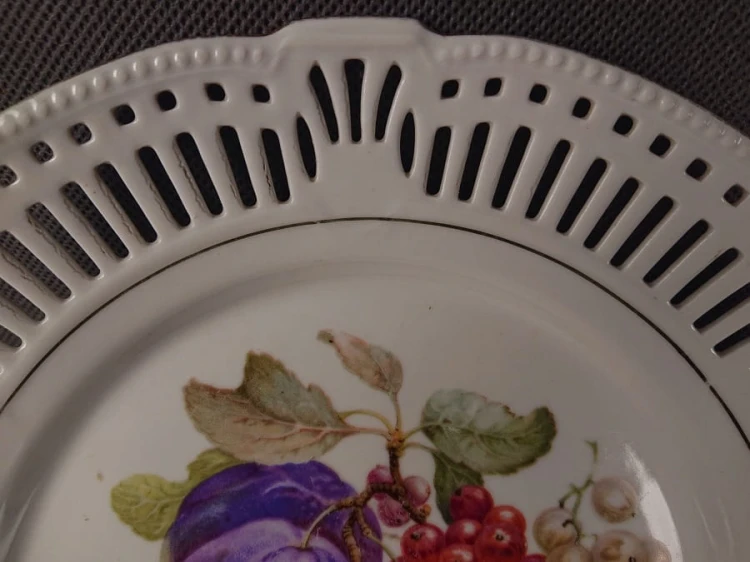 Ażurowy komplet deserowy - Porcelana Schwarzenhammer