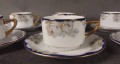Komplet kawa herbata Auguste Victoria - Przedwojenna porcelana - Beyer Bock