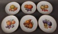Komplet 6 talerzyków z owocami - Stara porcelana Tirschenreuth
