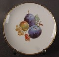 Talerzyk z owocami śliwki z porzeczkami - Stara porcelana Tirschenreuth
