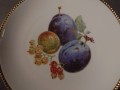 Talerzyk z owocami śliwki z porzeczkami - Stara porcelana Tirschenreuth