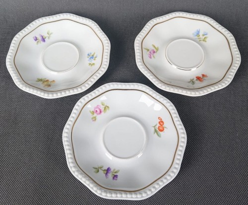 Spodki Perlrand 3 szt. - Stara porcelana Rosenthal