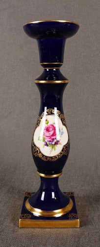 Świecznik echt kobalt - Porcelana Lindner Kueps