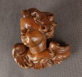 Uskrzydlone putto patrzące w prawo - Rzeźba ręcznie wykonana