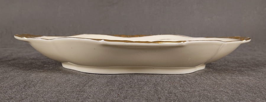 Kunsztowna patera Thomas wykonany z najwyższej jakości porcelany w kolorze ecru. Dekorowany motywami kwiatowymi w kolorze czerwieni i zieleni oraz złoceniami. Patera idealny do kolekcji.