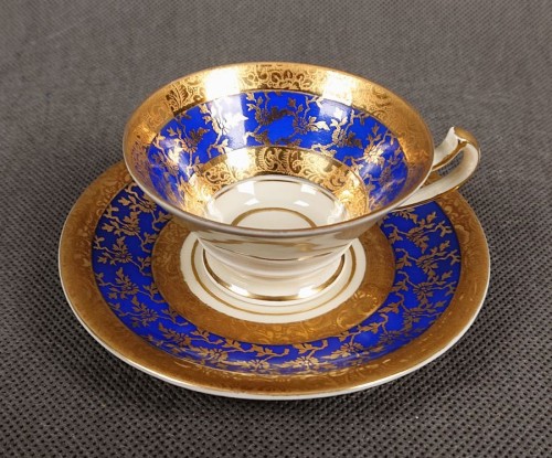 Bogato zdobiony komplet do espresso - Alka Kunst porcelana