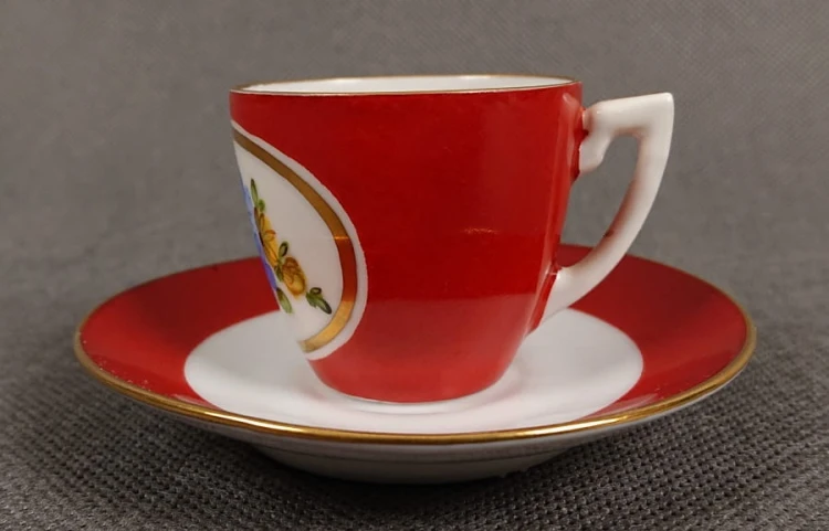 Ręcznie malowane espresso - Porcelana Elster Porzellanwerke
