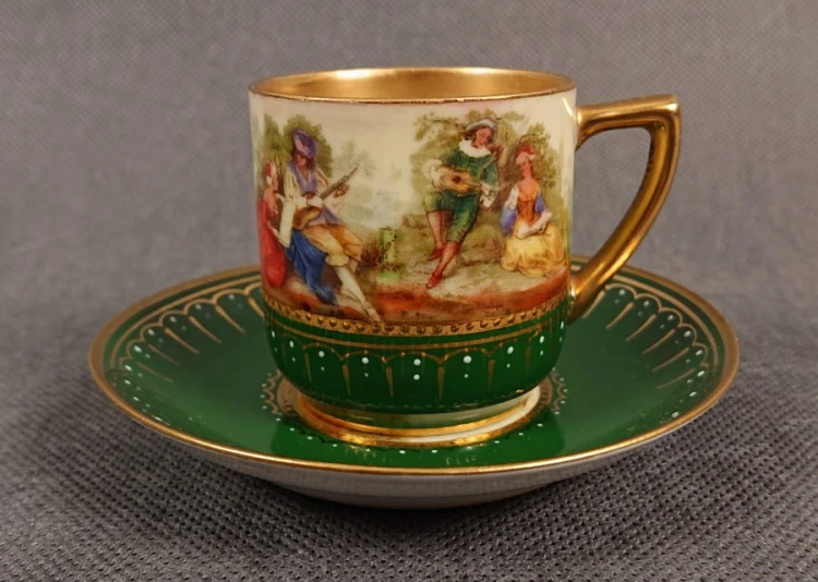Porcelan R.F. St. Vienna Austria - Filiżanka i spodek Unikat