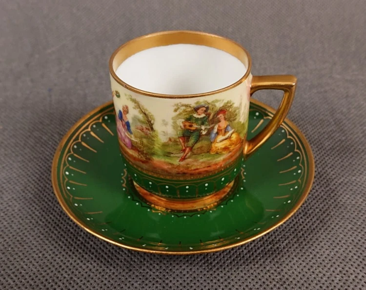 Porcelan R.F. St. Vienna Austria - Filiżanka i spodek Unikat