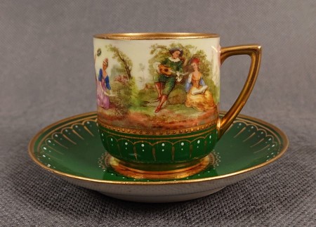 Porcelan R.F. St. Vienna Austria - Filiżanka i spodek Unikat