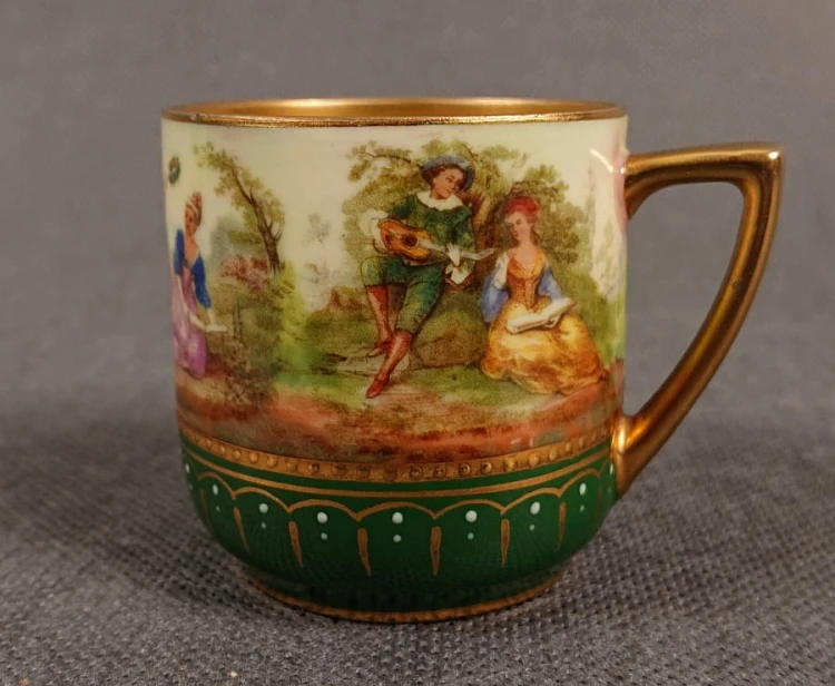 Porcelan R.F. St. Vienna Austria - Filiżanka i spodek Unikat