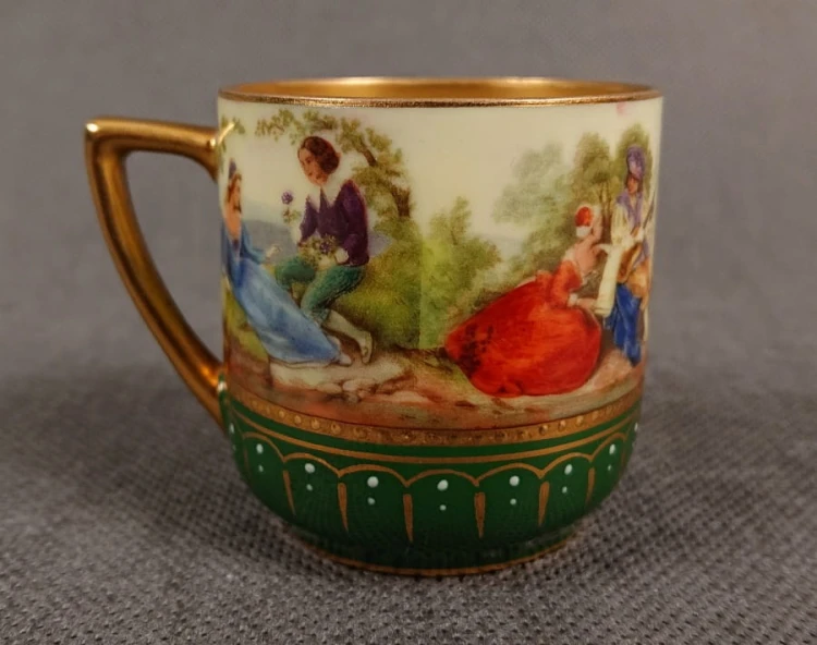 Porcelan R.F. St. Vienna Austria - Filiżanka i spodek Unikat