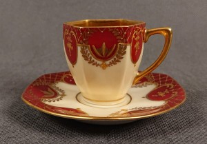 Porcelana Fraureuth ⭐ Ręcznie malowane cudne espresso