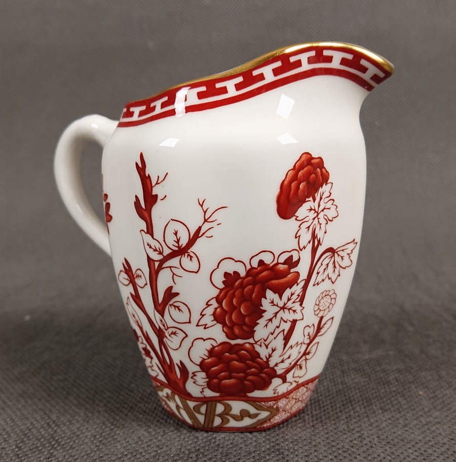 Dzbanuszek do mleka - Angielska porcelana Coalport - Indian Tree Coral