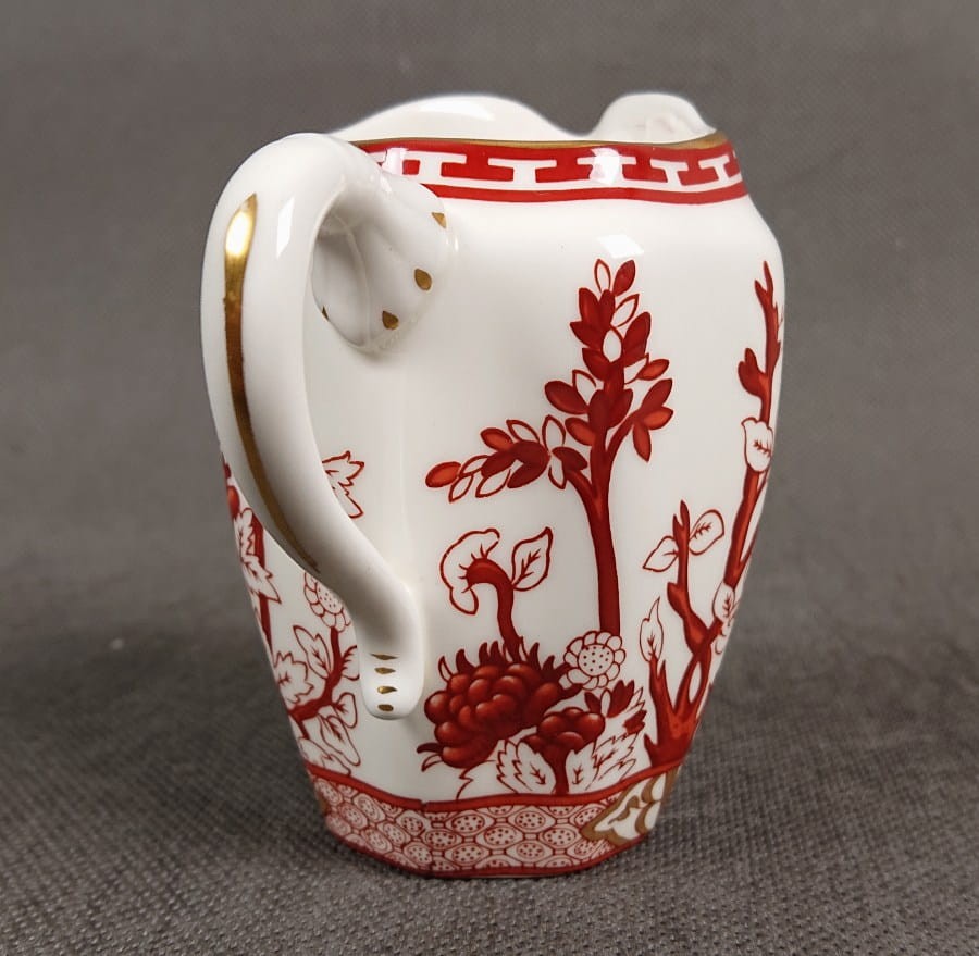 Dzbanuszek do mleka - Angielska porcelana Coalport - Indian Tree Coral