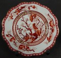 Piękny zestaw śniadaniowy - Angielska porcelana Coalport - Indian Tree Coral