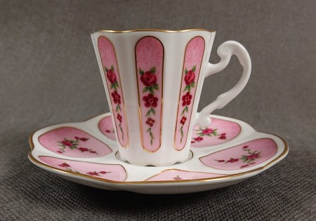 Piękny zestaw do espresso - Turecka porcelana Kutahya Elbir