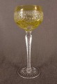 Kielich do wina cytrynowy - Przedwojenne szlify i forma